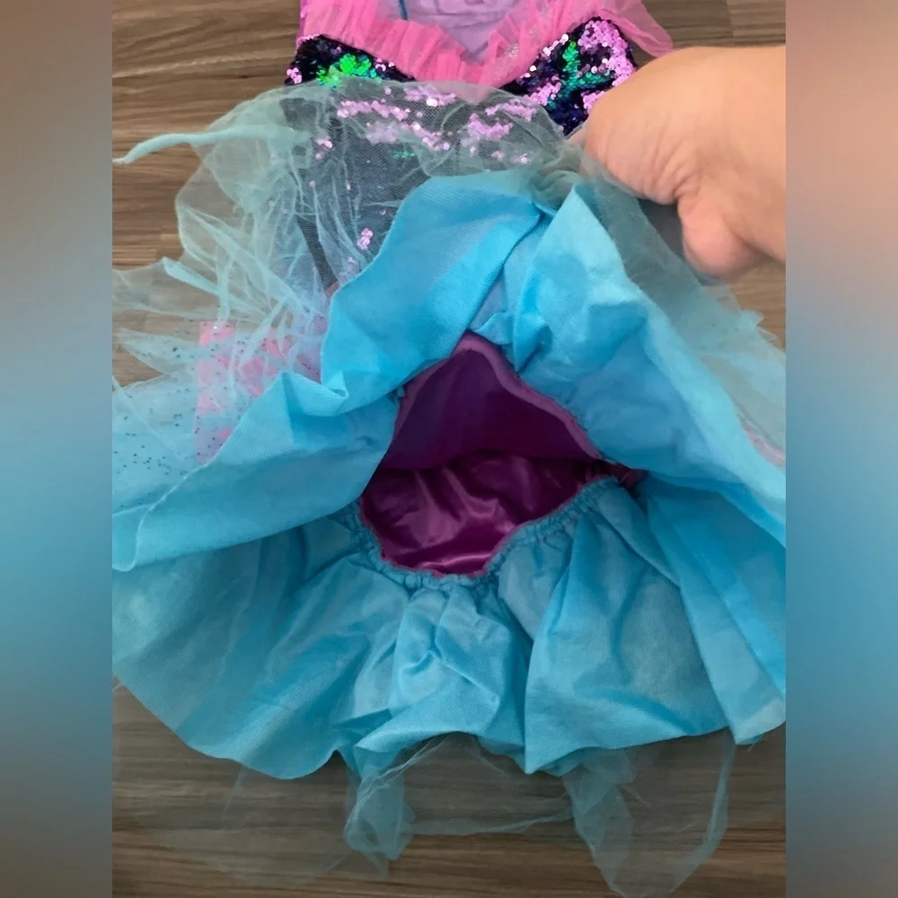 Mermaid Sequin Kids Costume - Pink, Green, and Blue with sequins size 7/8 Girls